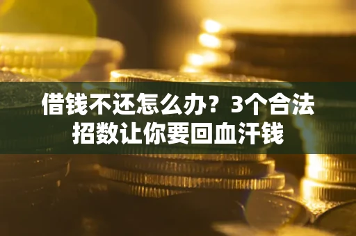 武汉借钱不还怎么办?3个合法招数让你要回血汗钱 武汉借钱不还怎么办?3个合法招数让你要回血汗钱